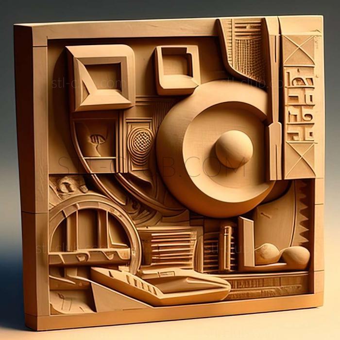 3D model Robert Rauschenberg American artist (STL)